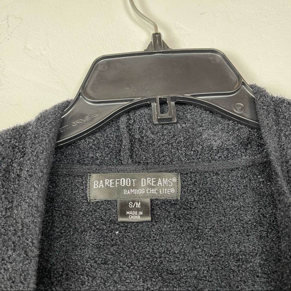 Barefoot Dreams Cardigan Sweater Bamboo Chic Lite Solid Black - Picture 4 of 5